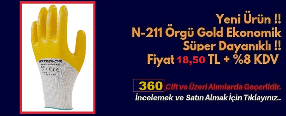 N-211 Örgü gold eldiven