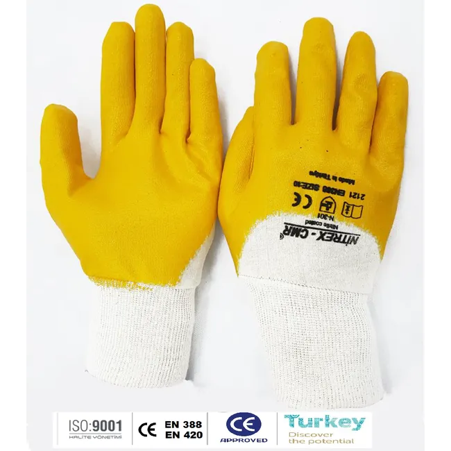 Nitril Eldiven Sarı - Nitrex-Cmr N-300-350