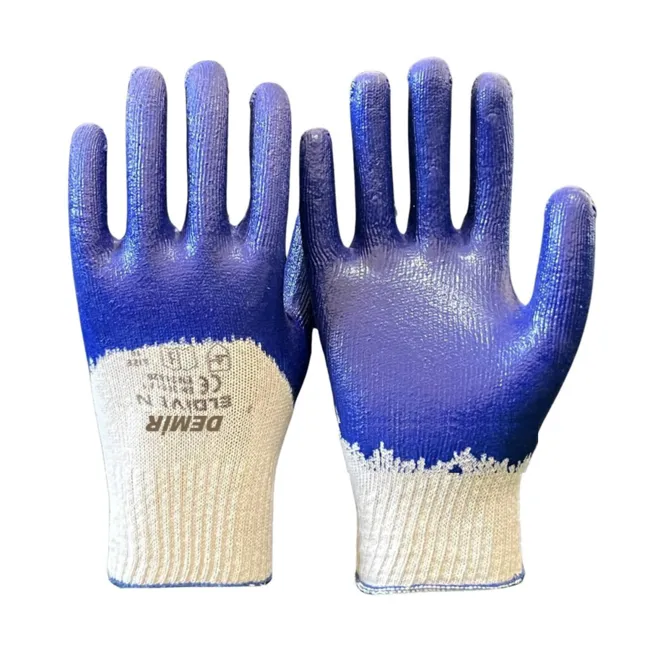Nitril Eldiven Örgü Gold Lacivert N-211