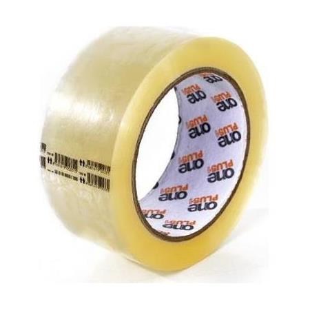 ONE PLUS KOLİ BANTI HOTMELT - ŞEFFAF & TABA  45 x 100 MT