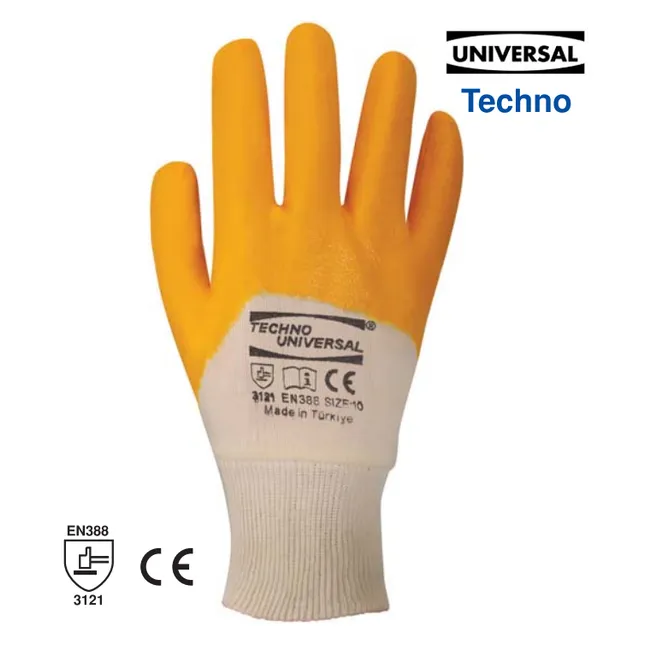 ÜNİVERSAL NİTRİL ELDİVEN - TECHNO-SARI C-20