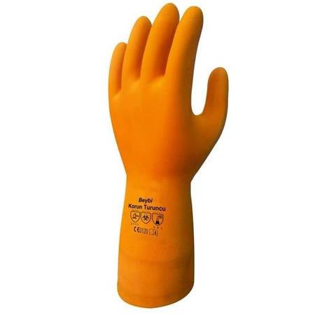 Beybi Korun Turuncu İş Eldiveni