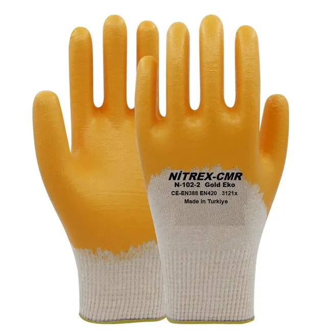 Nitril Eldiven Örgü Gold Sarı N-211 - Ekonomik