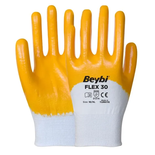Beybi Flex 30 Sarı Nitril Eldiven