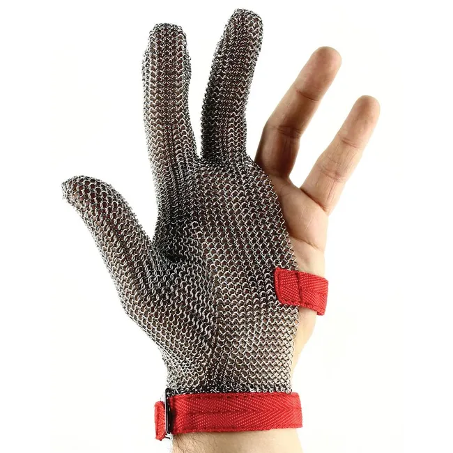 ÇELİK ÖRGÜ ELDİVEN-ÜÇ PARMAKLI -RTCMG-02