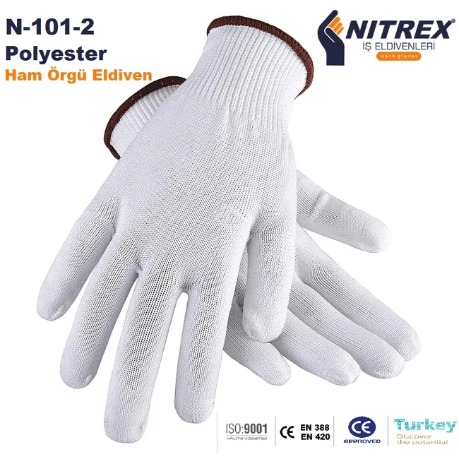 Ham Örgü İş Eldiveni (Polyester) N-101-2