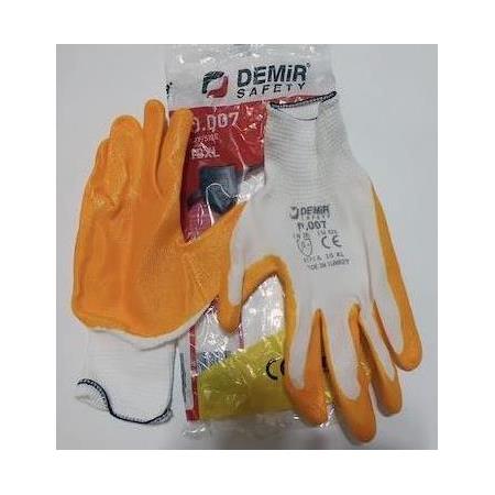Demir Safety D007 Sarı Nitril Eldiven