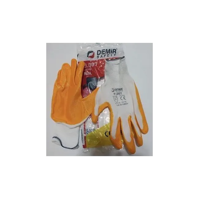 Demir Safety D007 Sarı Nitril Eldiven