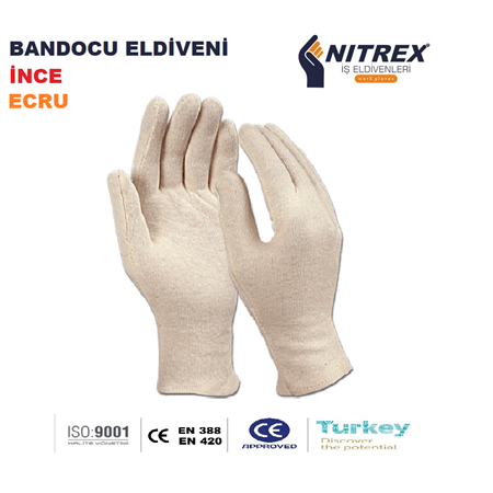 Bandocu Eldiveni - Ecru