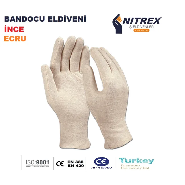 Bandocu Eldiveni - Ecru