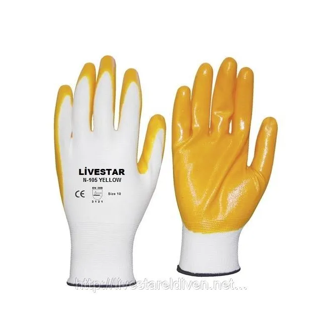 Nitril Eldiven İthal N-105 Sarı