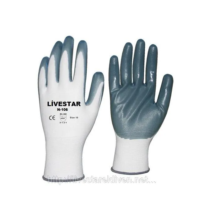Nitril Eldiven İthal N-106 Gri