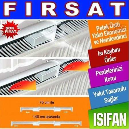 Isıfan Petek Üstü Isı Yönlendirici + 2 Adet Oda Nemlendirici