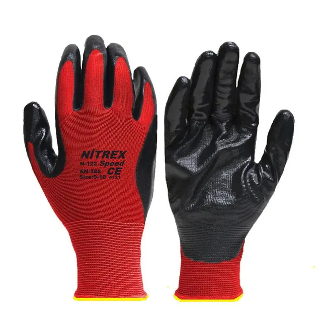 Nitril Eldiven İthal Kırmızı N-122