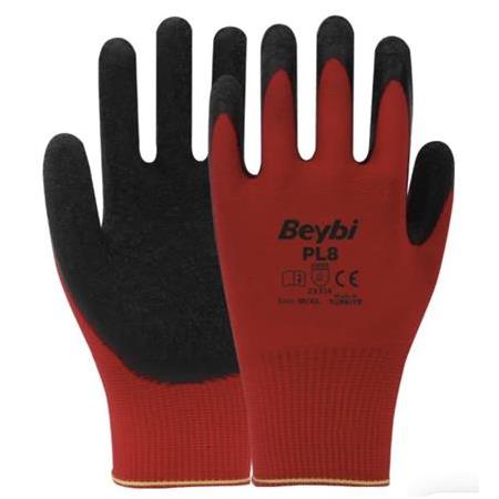 Beybi Pl-8 Polyester Örme Lateks Eldiven