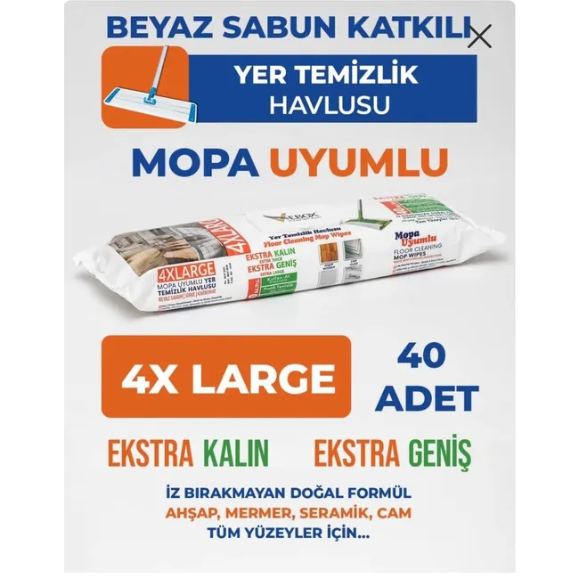 Nitrex Mopa Uyumlu Yer Temizlik Havlusu 4xl 40 Yaprak