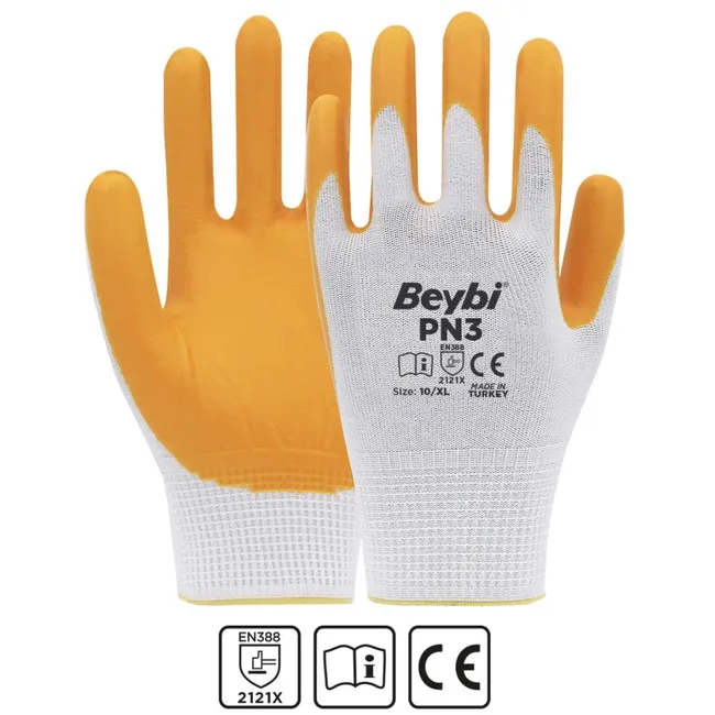 Beybi Pn3 Eldiven Sarı