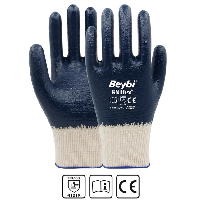 Beybi KnFlex Plus Tam Kaplı Nitril Eldiven